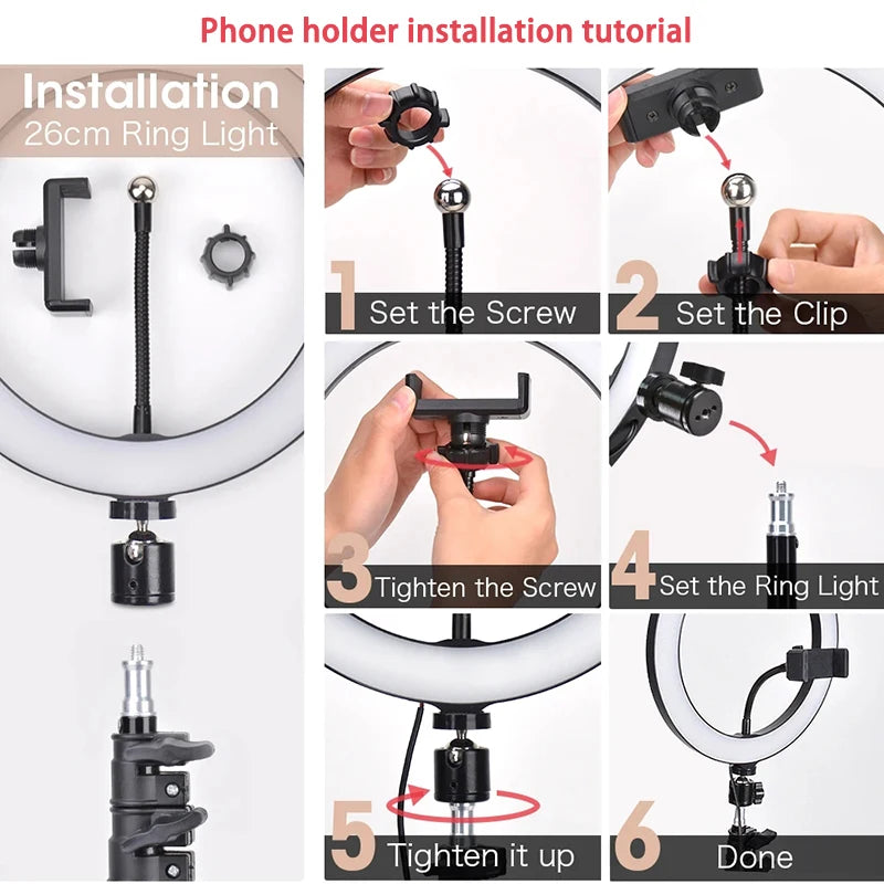 10 Inch Dimmable LED Ring Light