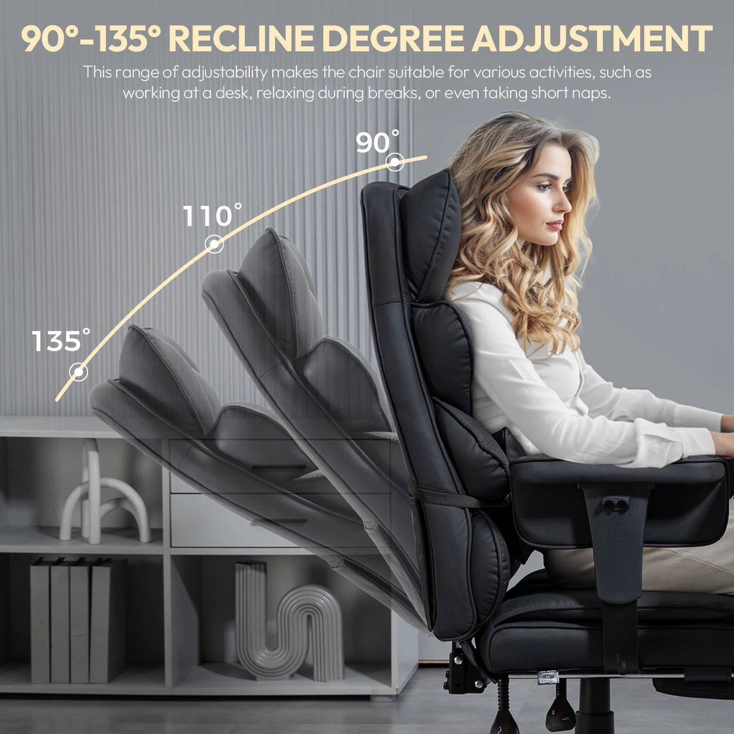 Big & Tall Gaming Office Chair with Lumbar Support