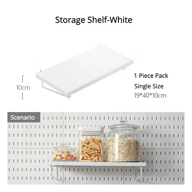 Hanging Shelf & Storage Hooks Organizer