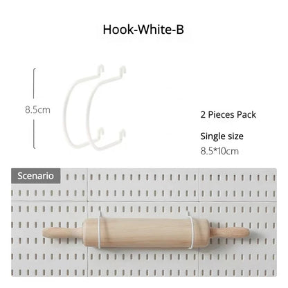 Hanging Shelf & Storage Hooks Organizer