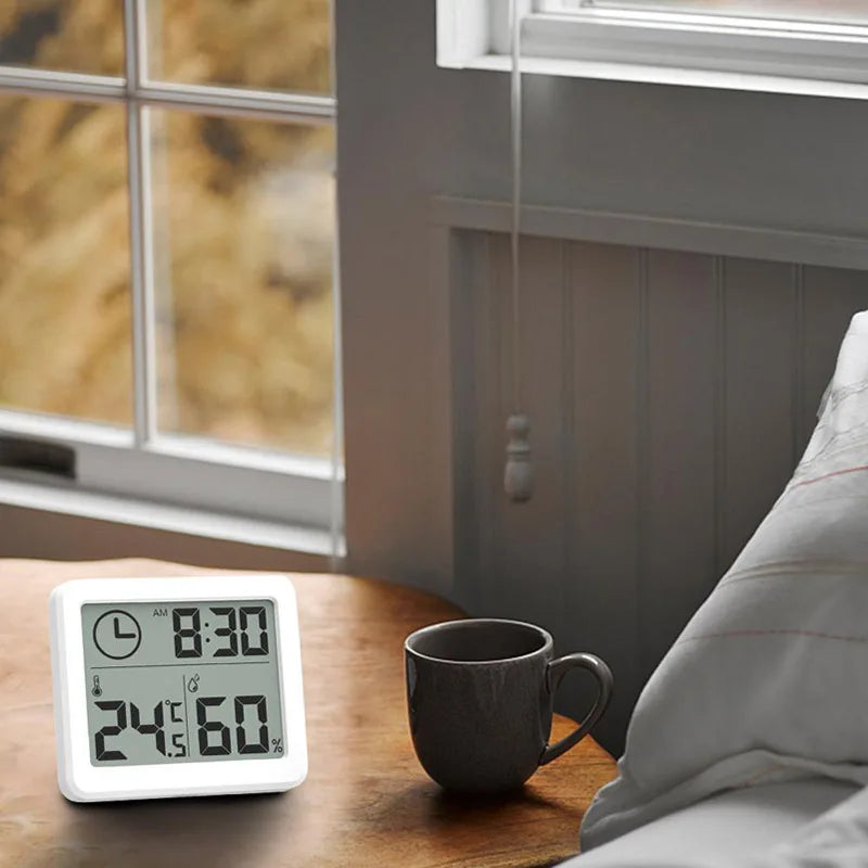 Digital Desk Clock with Temperature Display