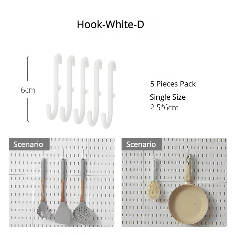 Hanging Shelf & Storage Hooks Organizer