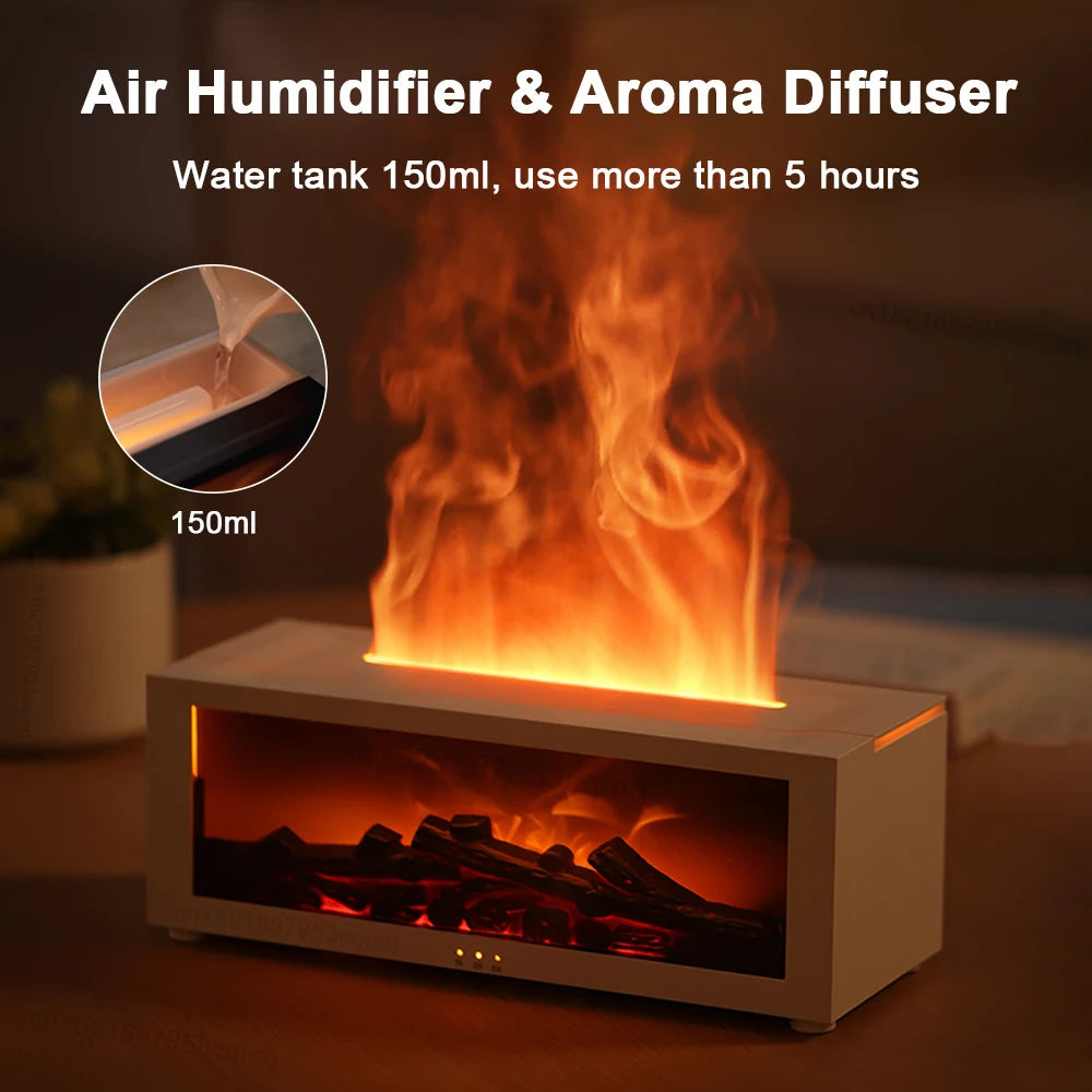 Flame Air Humidifier & Essential Oil Diffuser