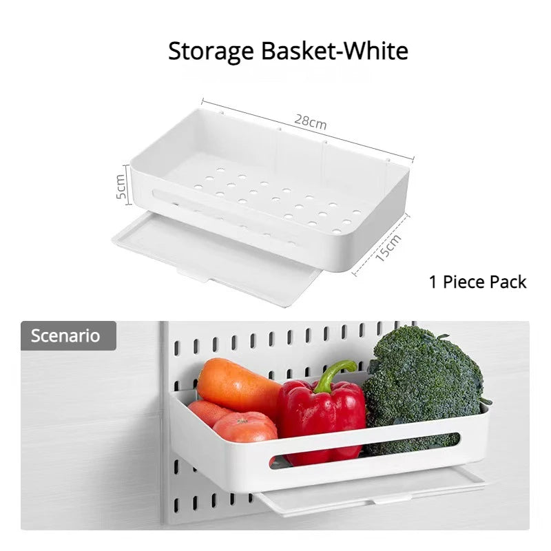 Hanging Shelf & Storage Hooks Organizer