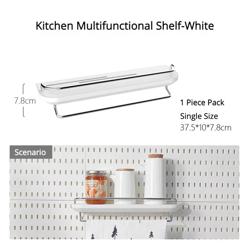 Hanging Shelf & Storage Hooks Organizer