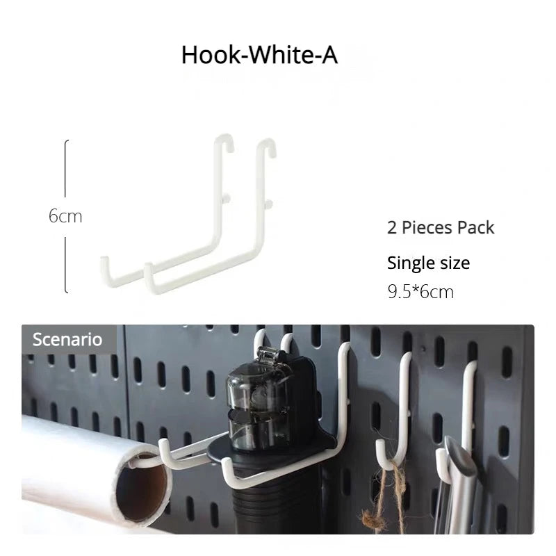Hanging Shelf & Storage Hooks Organizer